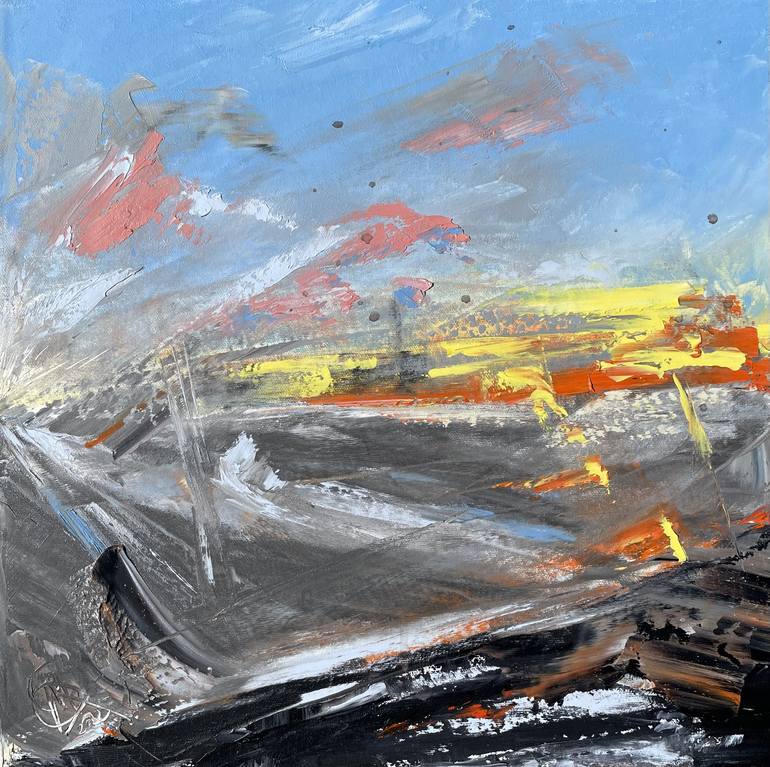 Original Abstract Expressionism Abstract Paintings by Mariam Qureshi