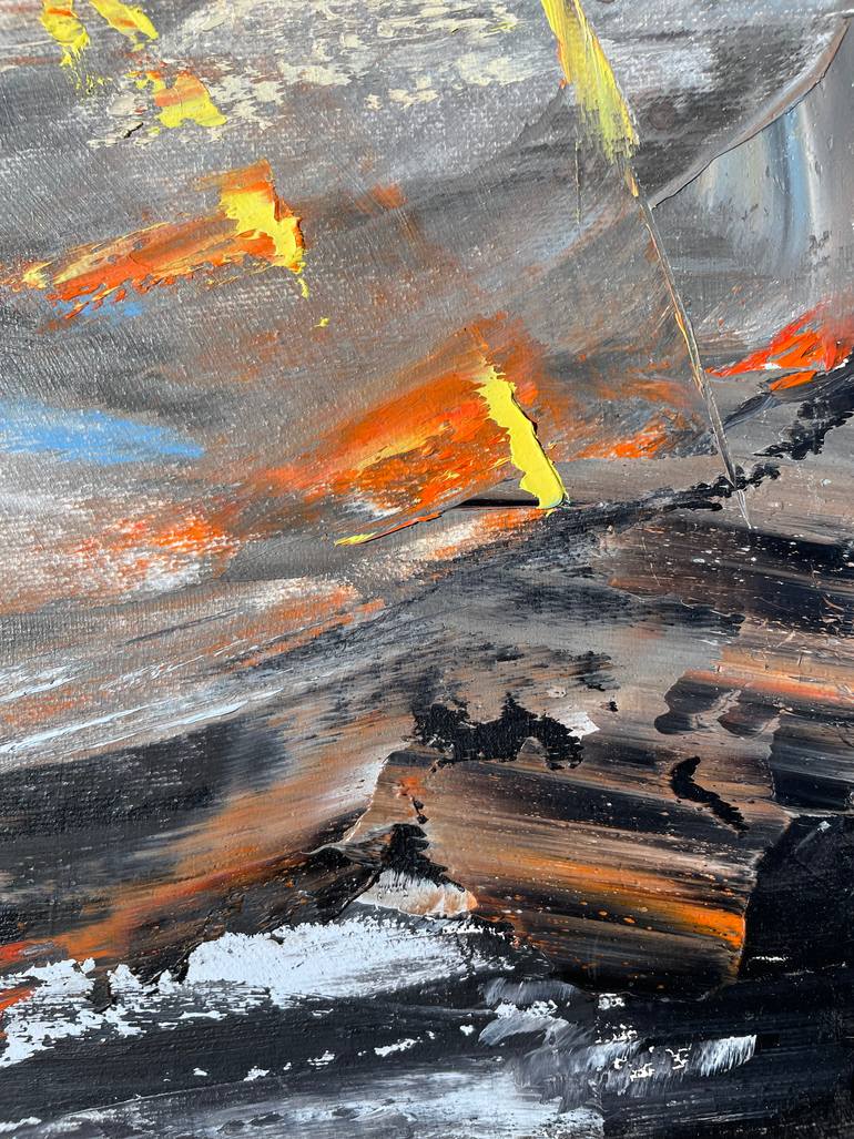 Original Abstract Expressionism Abstract Painting by Mariam Qureshi