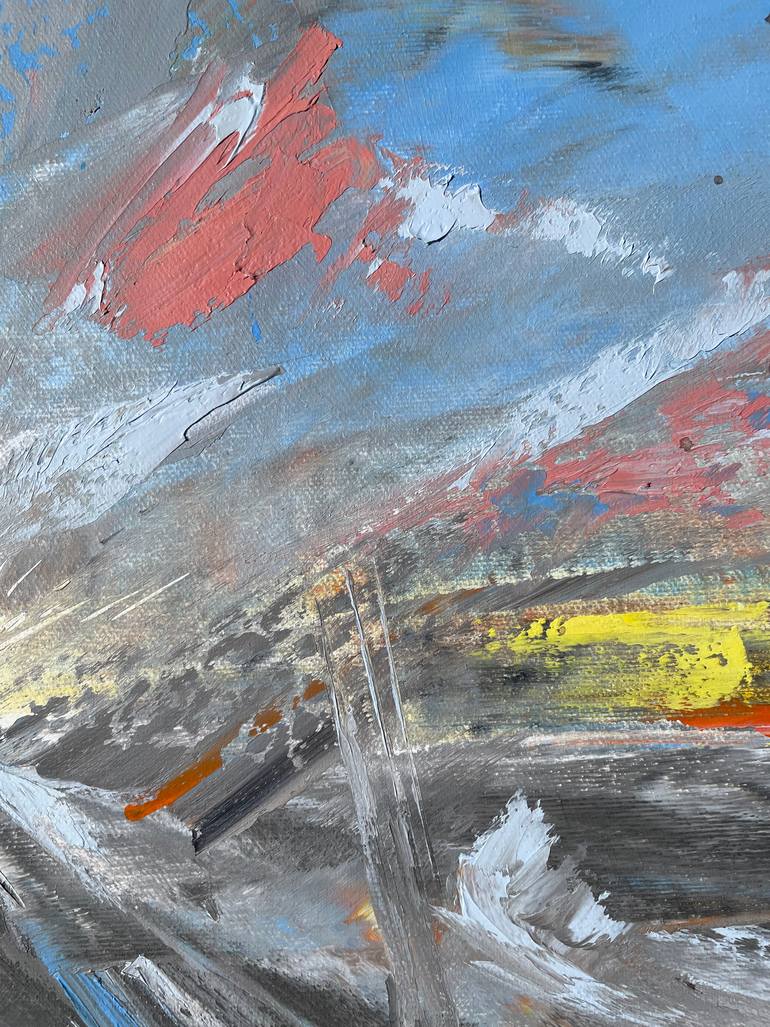 Original Abstract Expressionism Abstract Painting by Mariam Qureshi