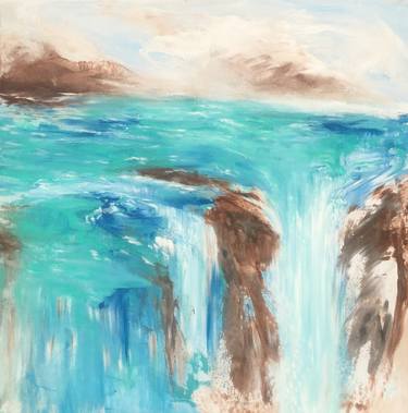 Original Abstract Expressionism Water Paintings by Mariam Qureshi