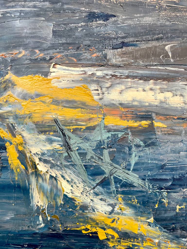 Original Abstract Expressionism Abstract Painting by Mariam Qureshi
