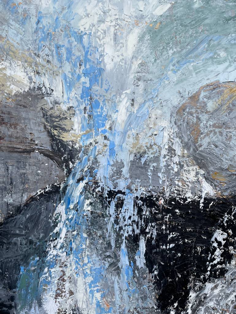 Original Abstract Expressionism Water Painting by Mariam Qureshi