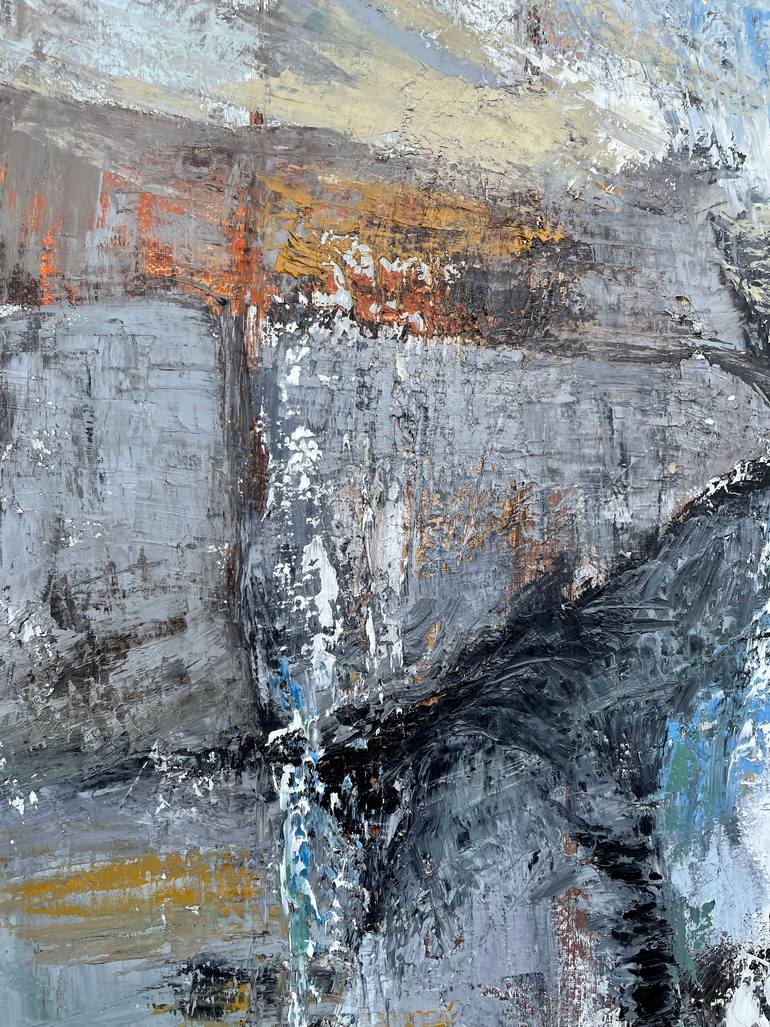 Original Abstract Expressionism Water Painting by Mariam Qureshi