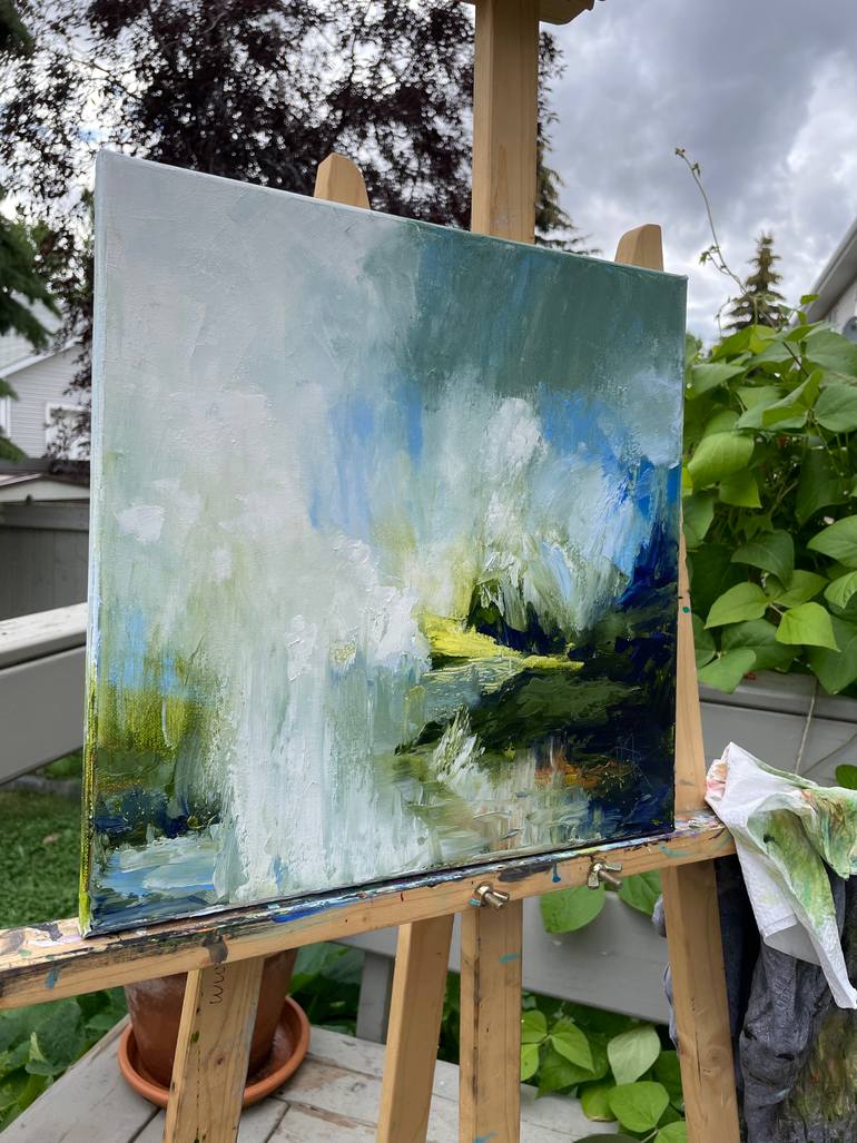 Original Abstract Expressionism Abstract Painting by Mariam Qureshi
