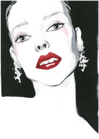 Red Lips Limited Edition Print 1 of 25 thumb