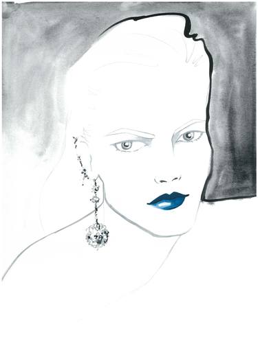 Blue Lips Limited Edition Print 1 of 25 thumb