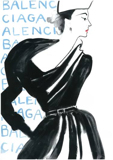 Balenciaga and Dovima Limited Edition Print 1 of 25 thumb