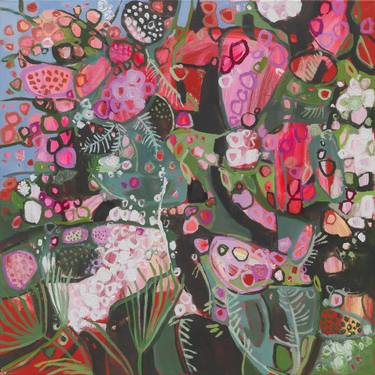 Original Abstract Botanic Paintings by Elaine Kazimierczuk