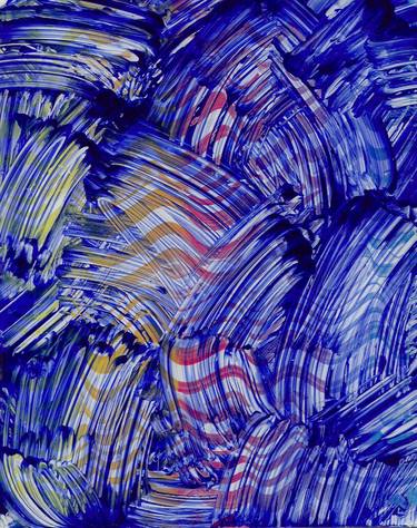 Blue Gestural Abstraction thumb