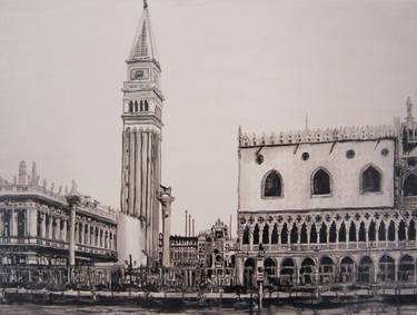 Original Fine Art Cities Paintings by Mandii Pope