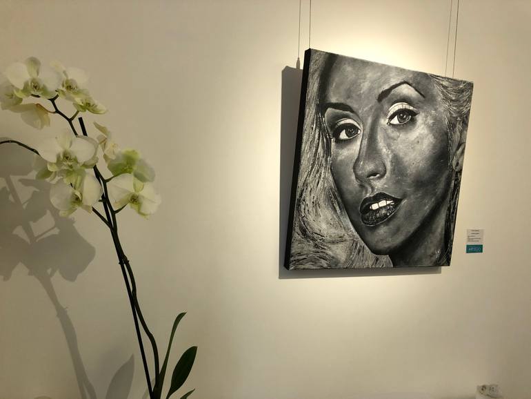 Original Modernism Pop Culture/Celebrity Painting by Veronika Yevseieva