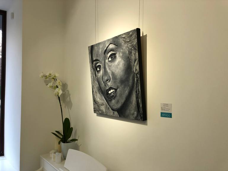 Original Modernism Pop Culture/Celebrity Painting by Veronika Yevseieva