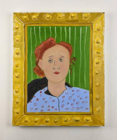 Young Woman in Gold Frame thumb