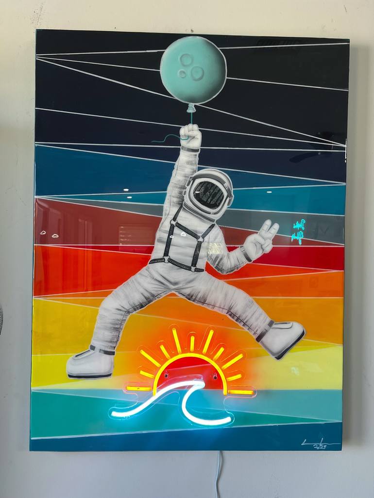 Original Contemporary Outer Space Painting by Diane Portwood