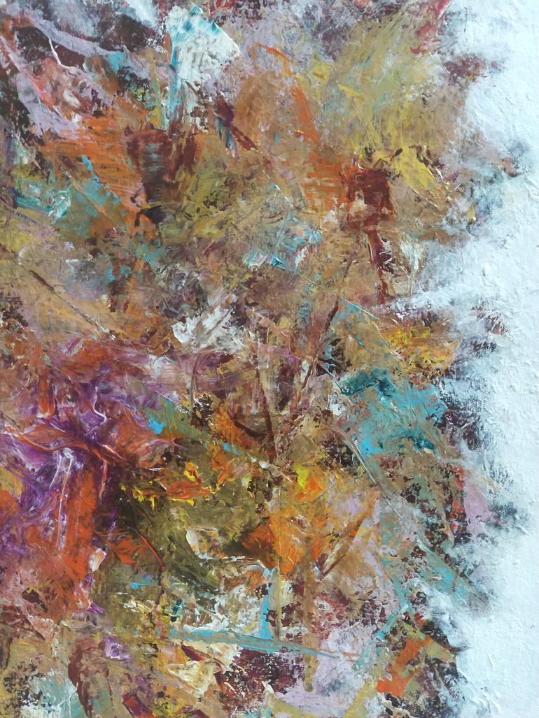 Original Art Deco Abstract Painting by Jitender Dhir