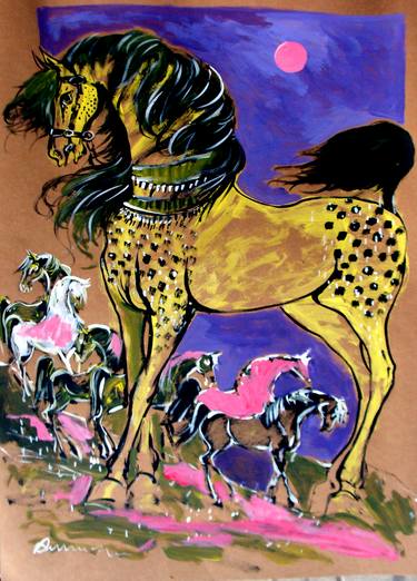 Print of Animal Paintings by Aligholi Mardani