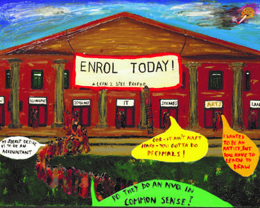 Print of Conceptual Education Paintings by Margaret Pepper
