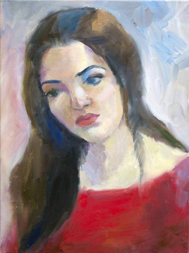 Print of Portraiture Portrait Paintings by Nataliia Kuz