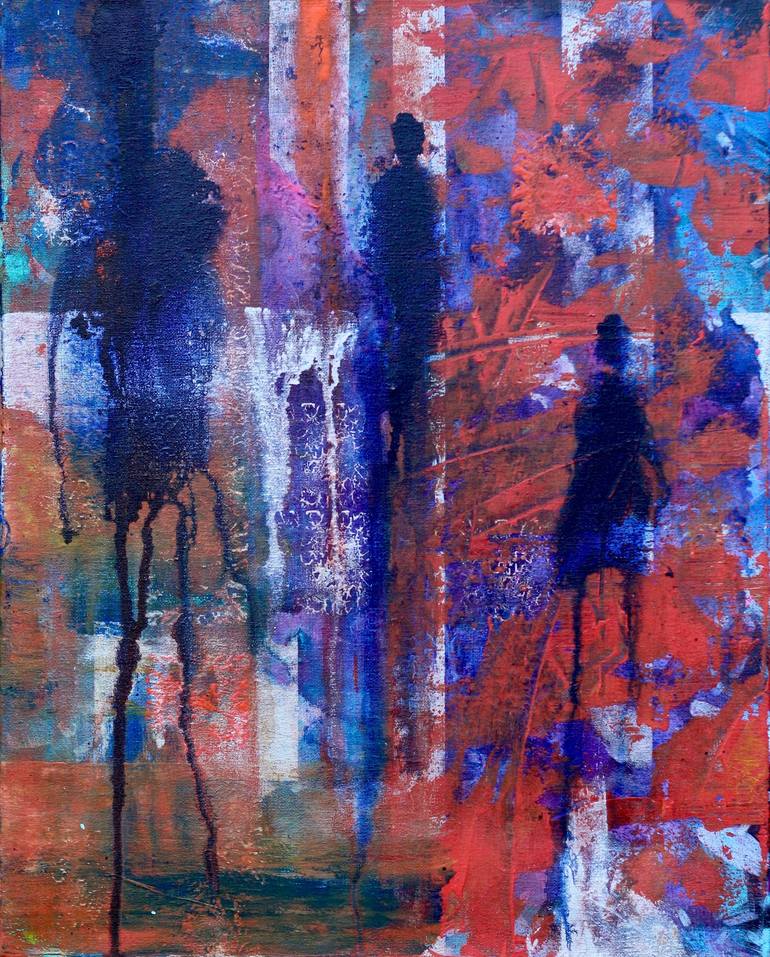 Shadow Figure Painting by Joseph Will | Saatchi Art