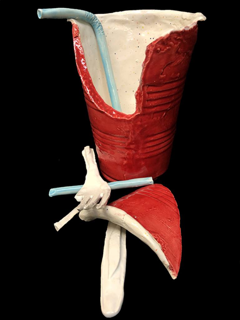 Plastics Are Killing Us Sculpture by Siena Kole Plummer Saatchi Art