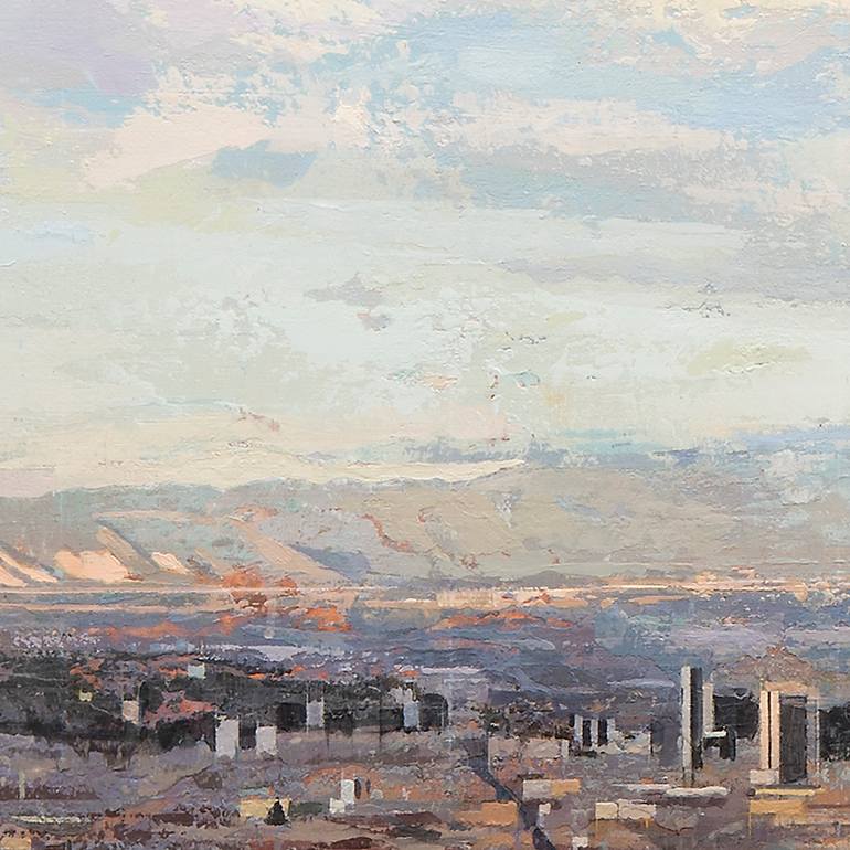 Original Figurative Cities Painting by Albert Vidal Moreno