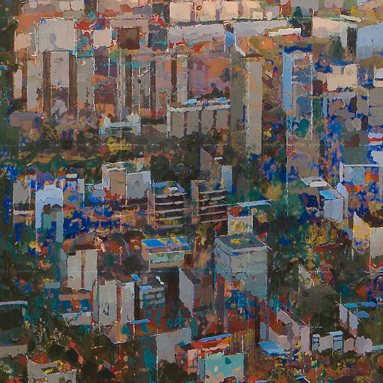 Original Figurative Cities Painting by Albert Vidal Moreno