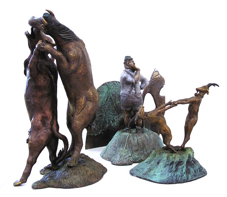 Original Folk Fantasy Sculpture by Kerry Cannon