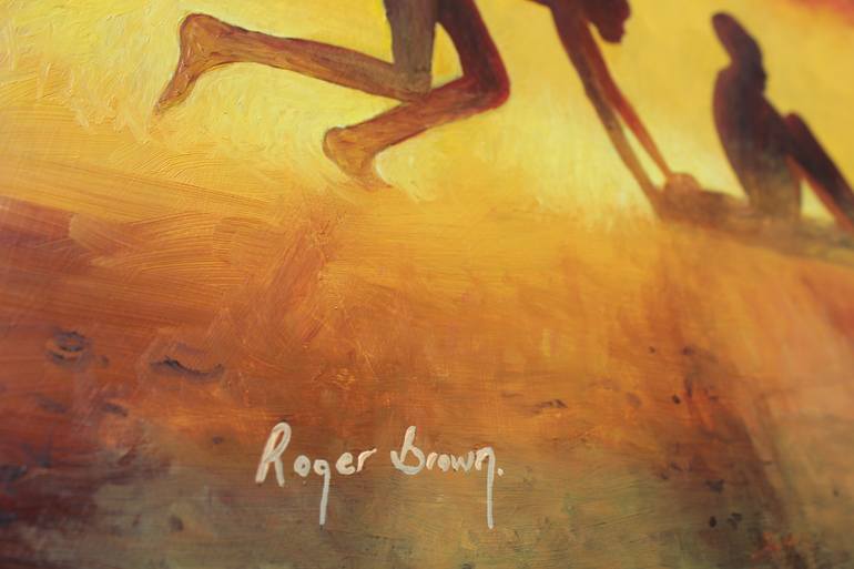 Original Figurative Children Painting by Roger Brown