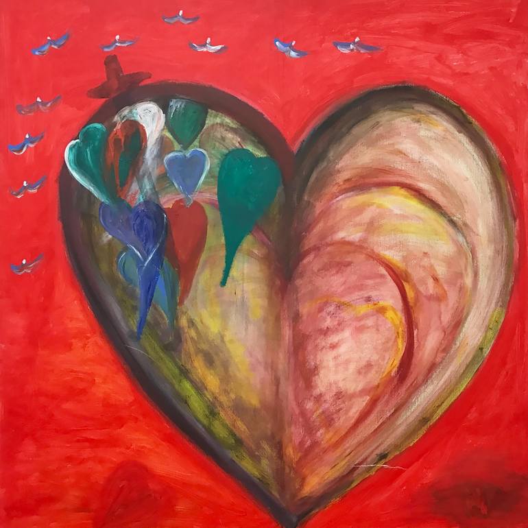 AMOUR MULTIPLE Painting by Patrick Mamou | Saatchi Art