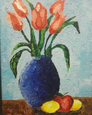 Vase Of Flowers Painting By Tuba Arshad Saatchi Art