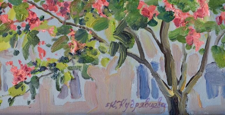 Original Impressionism Landscape Painting by Kateryna Kudriavtseva