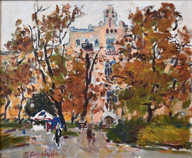 Print of Impressionism Landscape Paintings by Kateryna Kudriavtseva