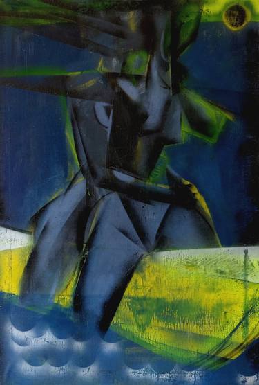 Original Abstract Expressionism Women Painting by Ros Dudchenko