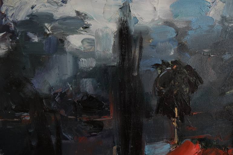 Original Expressionism Landscape Painting by Ros Dudchenko