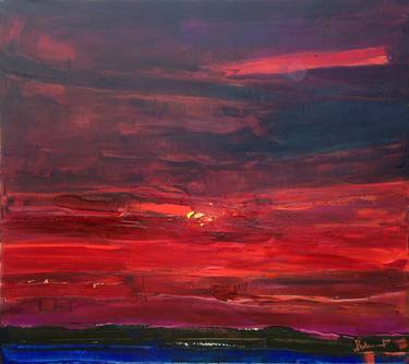 Original Impressionism Abstract Painting by Ros Dudchenko