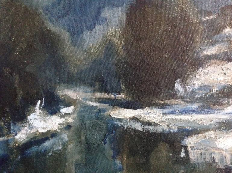 Original Expressionism Landscape Painting by Ros Dudchenko