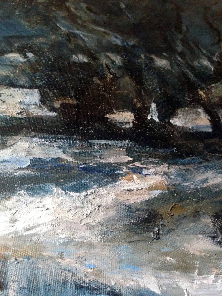 Original Expressionism Landscape Painting by Ros Dudchenko