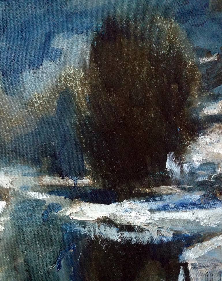 Original Expressionism Landscape Painting by Ros Dudchenko