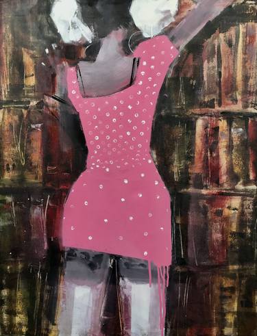 Original Pop Art Women Paintings by Ros Dudchenko