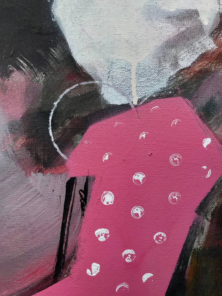 Original Pop Art Women Painting by Ros Dudchenko