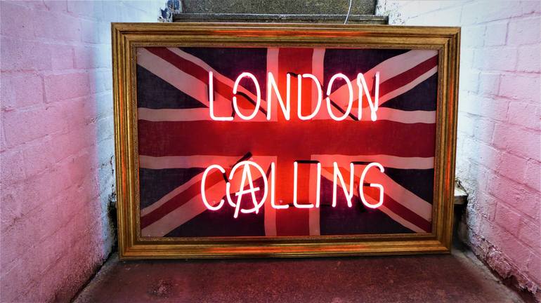 London Calling Installation By Illuminati Neon Saatchi Art