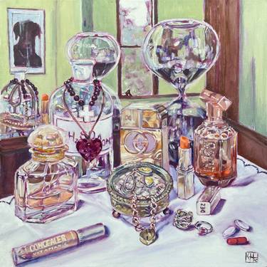 Original Fine Art Still Life Paintings by Karin Hopkinson