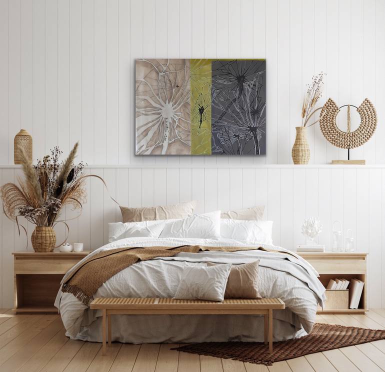 Original Abstract Botanic Painting by Alicia Tilmant