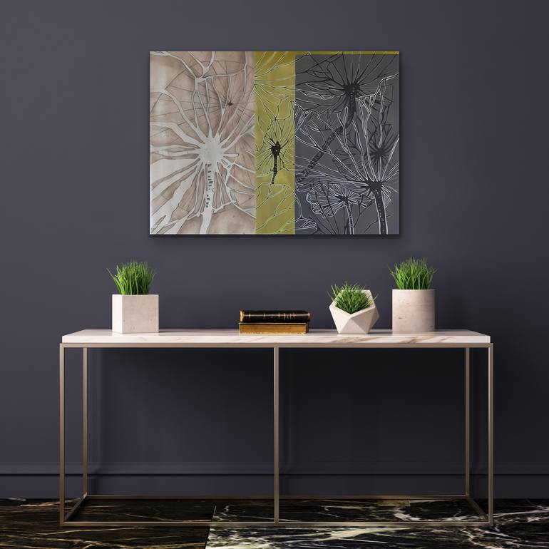 Original Abstract Botanic Painting by Alicia Tilmant