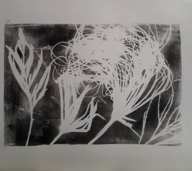 Original Abstract Botanic Printmaking by Alicia Tilmant