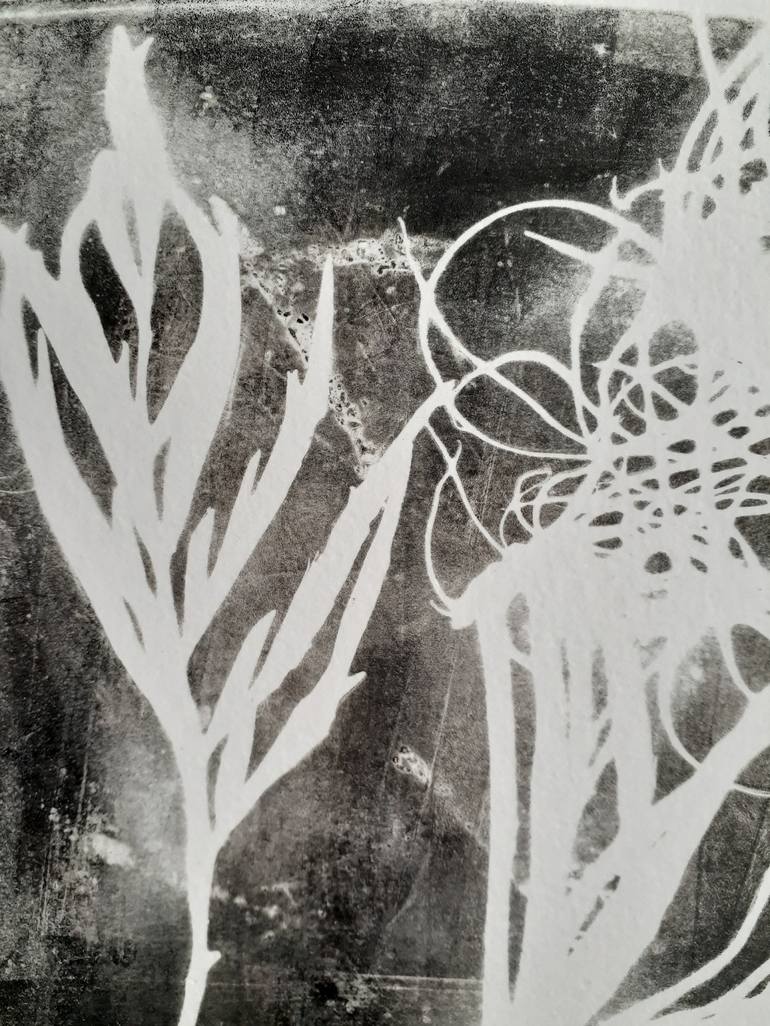 Original Abstract Botanic Printmaking by Alicia Tilmant