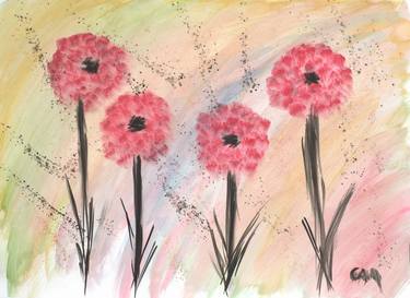 Original Fine Art Floral Paintings by Cindy Muscarello