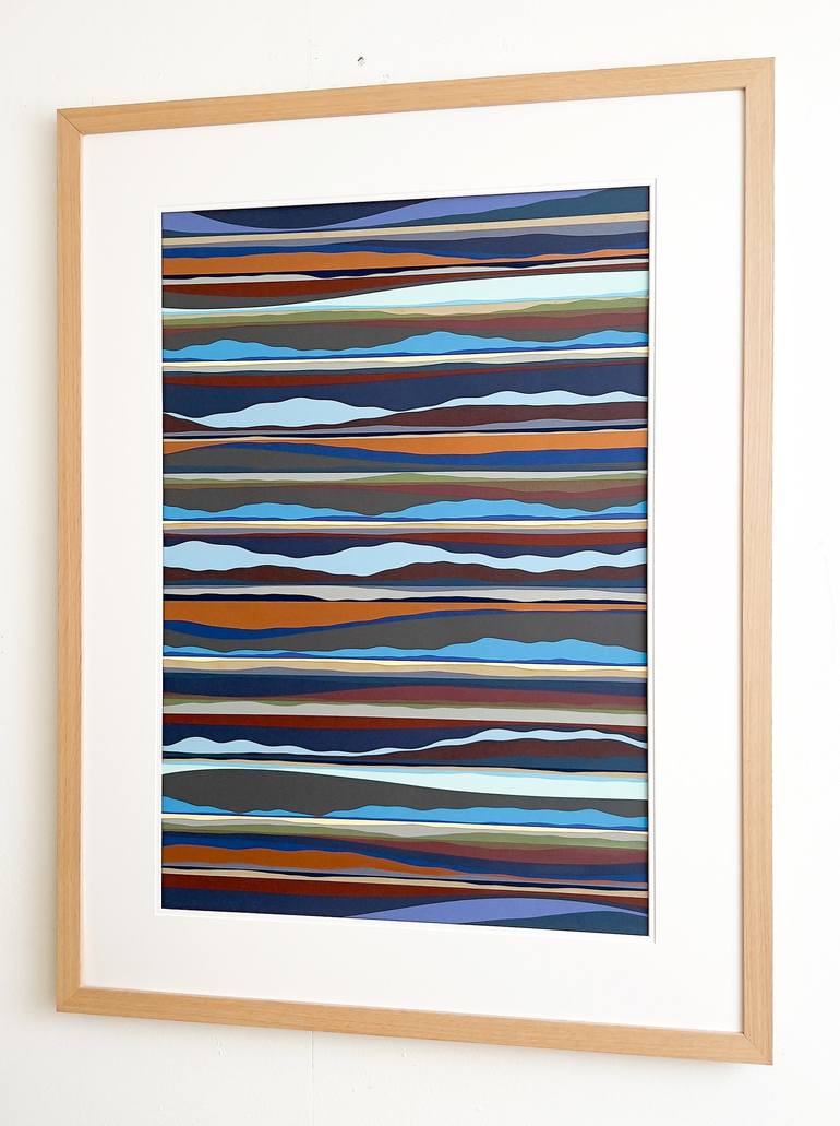 Original Abstract Landscape Collage by Brian Reinker