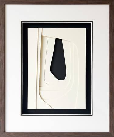 Original Black & White Abstract Collage by Brian Reinker