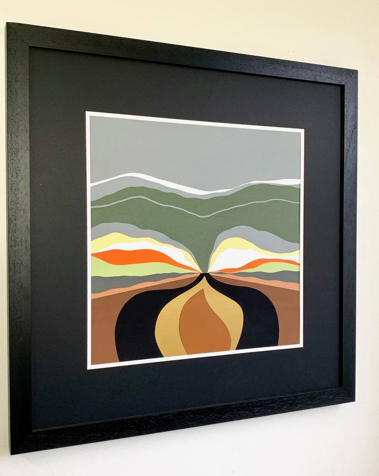 Original Abstract Landscape Collage by Brian Reinker